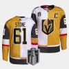 mark stone vgk white gold 2023 western conference champions split edition jersey