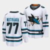 markus nutivaara sharks white away the evolve jersey