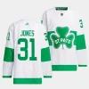 martin jones maple leafs white 2024 st. patricks alternate primegreen authentic jersey