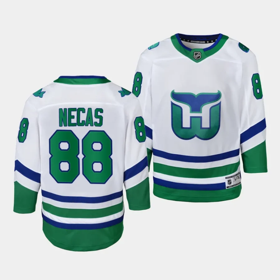 martin necas hurricanes whalers youth whitereplica jersey