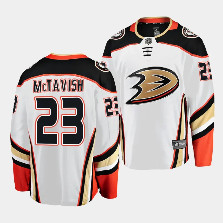 mason mctavish ducks white away breakaway player jersey