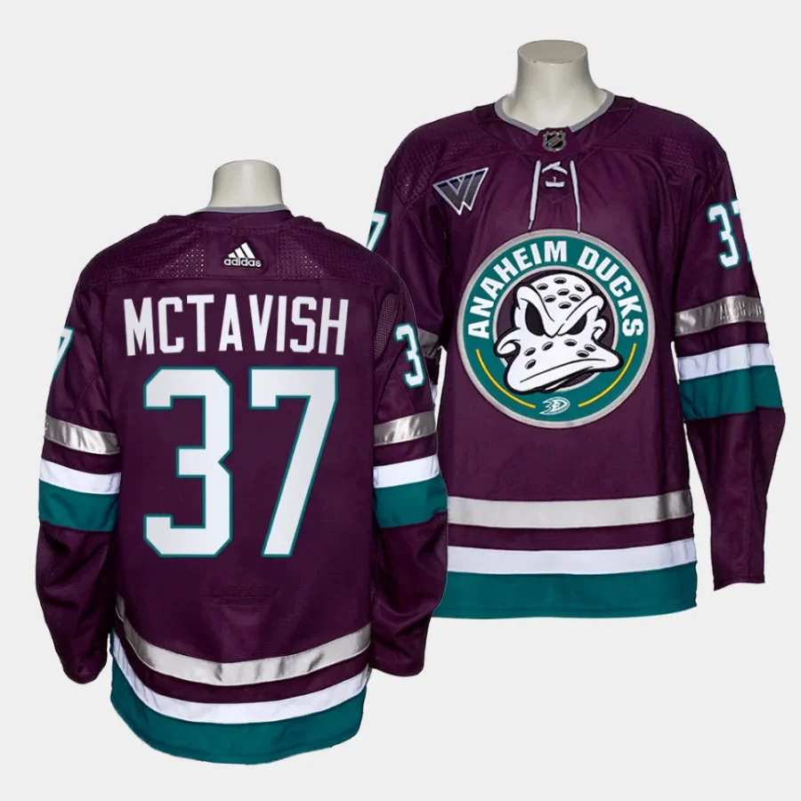 mason mctavish mighty ducks purple 2023 2430th anniversary alternate authentic jersey