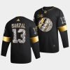 mathew barzal islanders 2022 23 black golden diamond 50th anniversary jersey