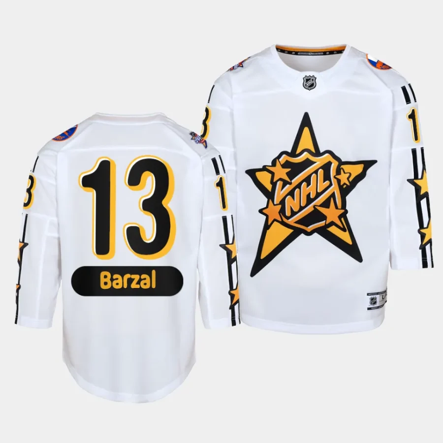 mathew barzal islanders 2024 nhl all star game youth white jersey