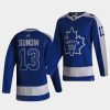 mats sundin maple leafs blue 2021 reverse retro special edition authentic jersey