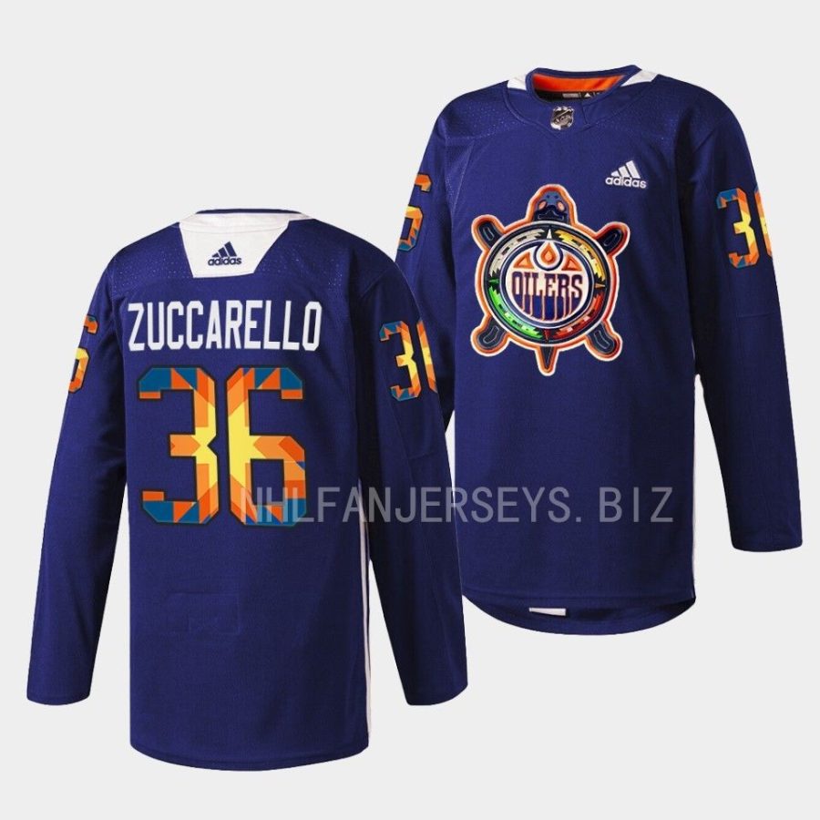 mats zuccarello wild warmup 2022indigenous celebration night navy jersey