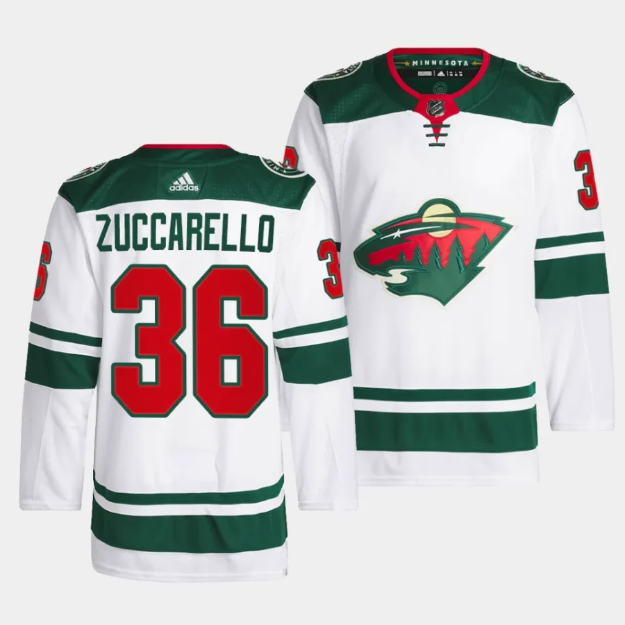 mats zuccarello wild white away primegreen menjersey