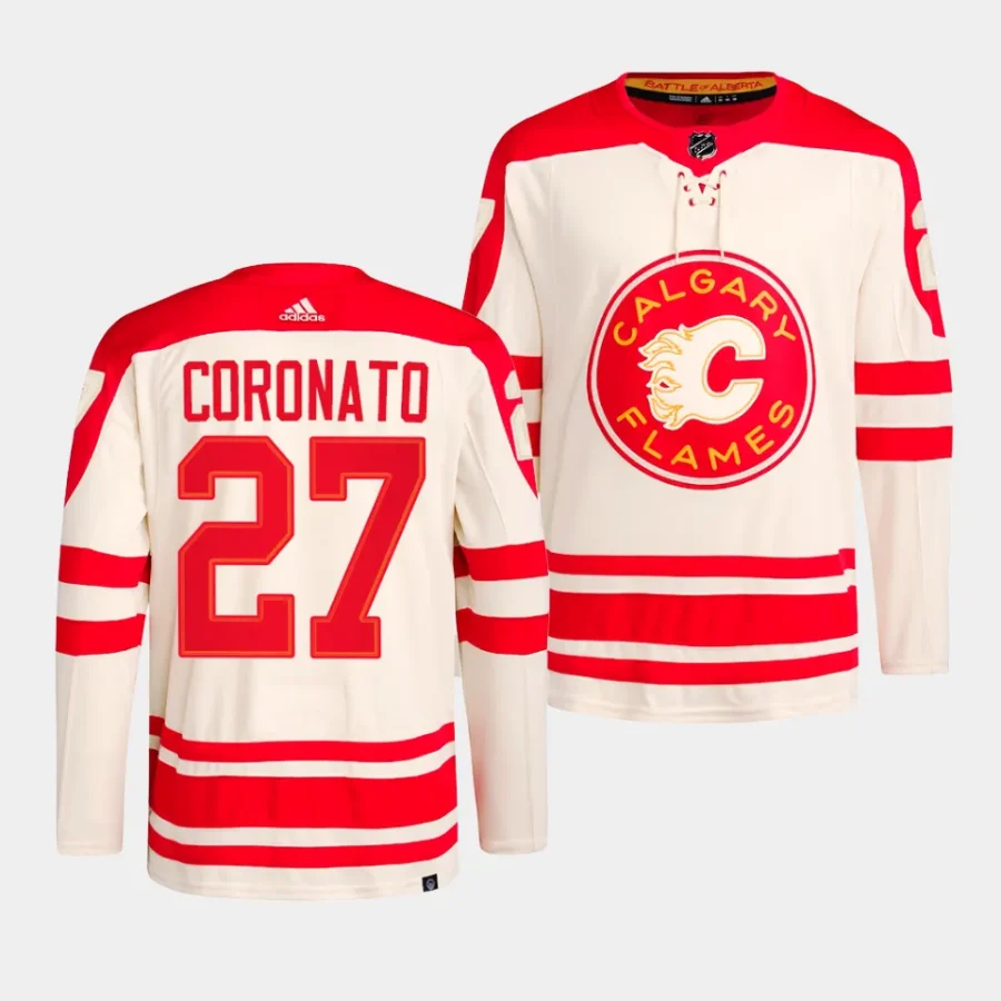 matt coronato flames cream 2023 nhl heritage classic primegreen authentic playerjersey