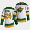 matt dumba wild white 2021 reverse retro authentic jersey