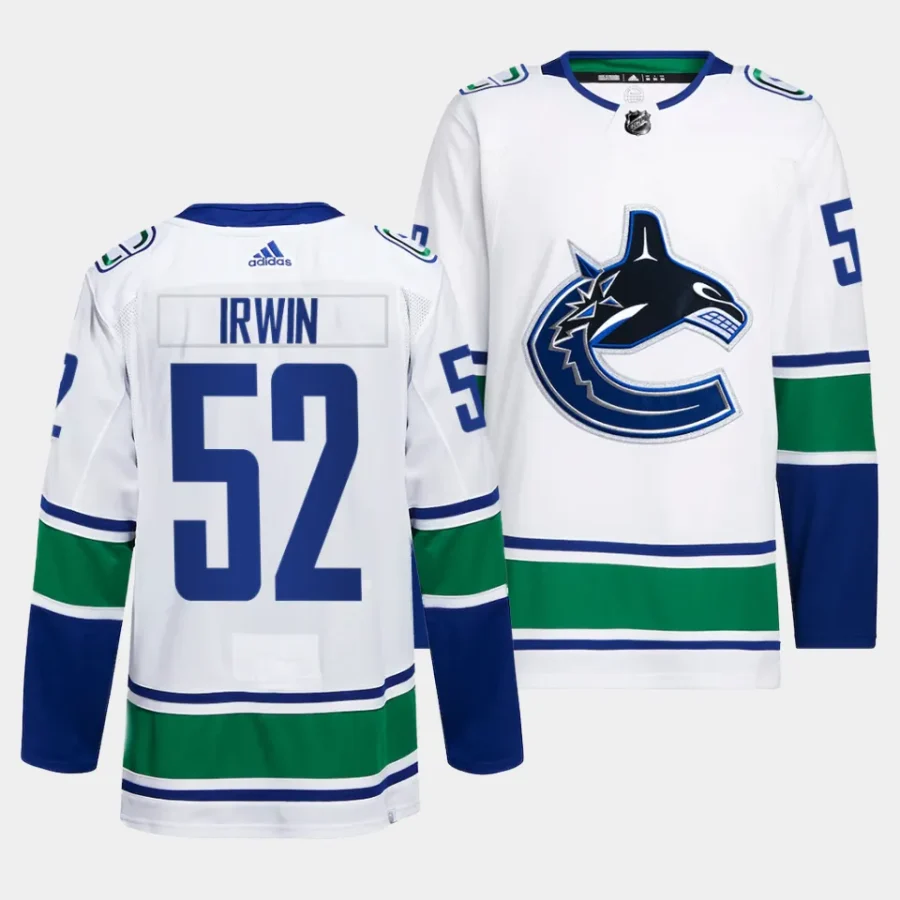 matt irwin canucks white away primegreen jersey