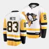 matt nieto penguins white away breakaway player jersey