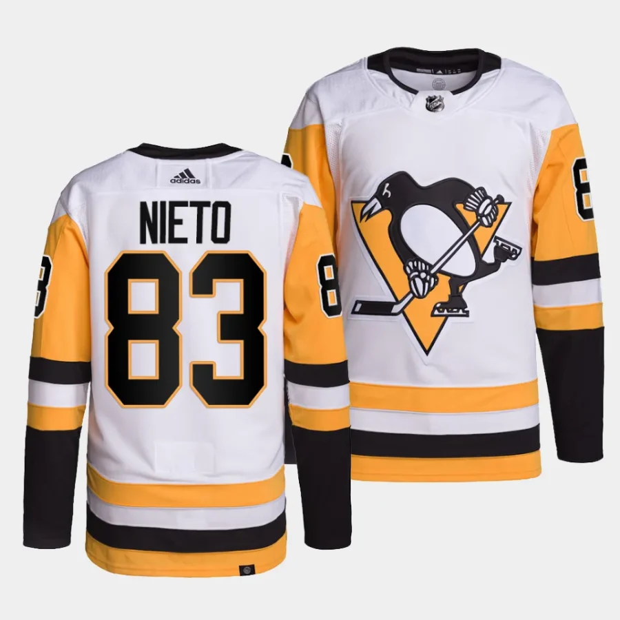 matt nieto penguins white away primegreen authentic projersey