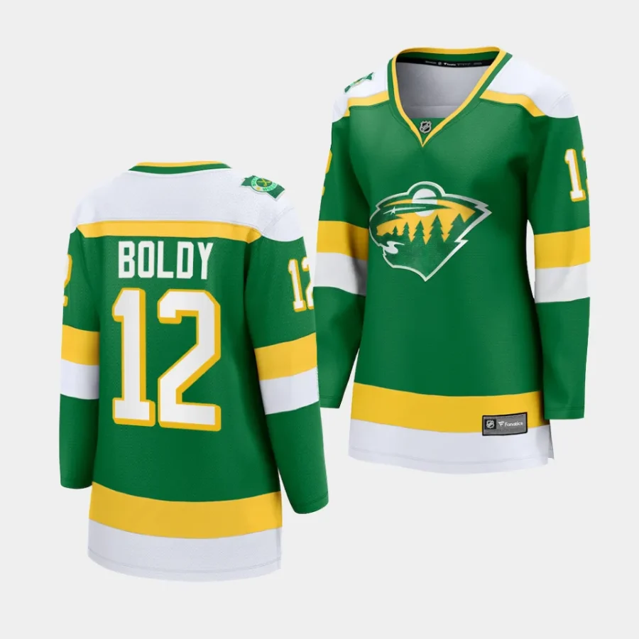 matthew boldy wild green alternate women jerseys