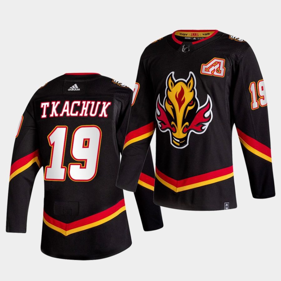 matthew tkachuk flames black 2021 reverse retro special edition authentic jersey