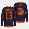 mattias janmark oilers navy alternate authentic pro primegreenjersey