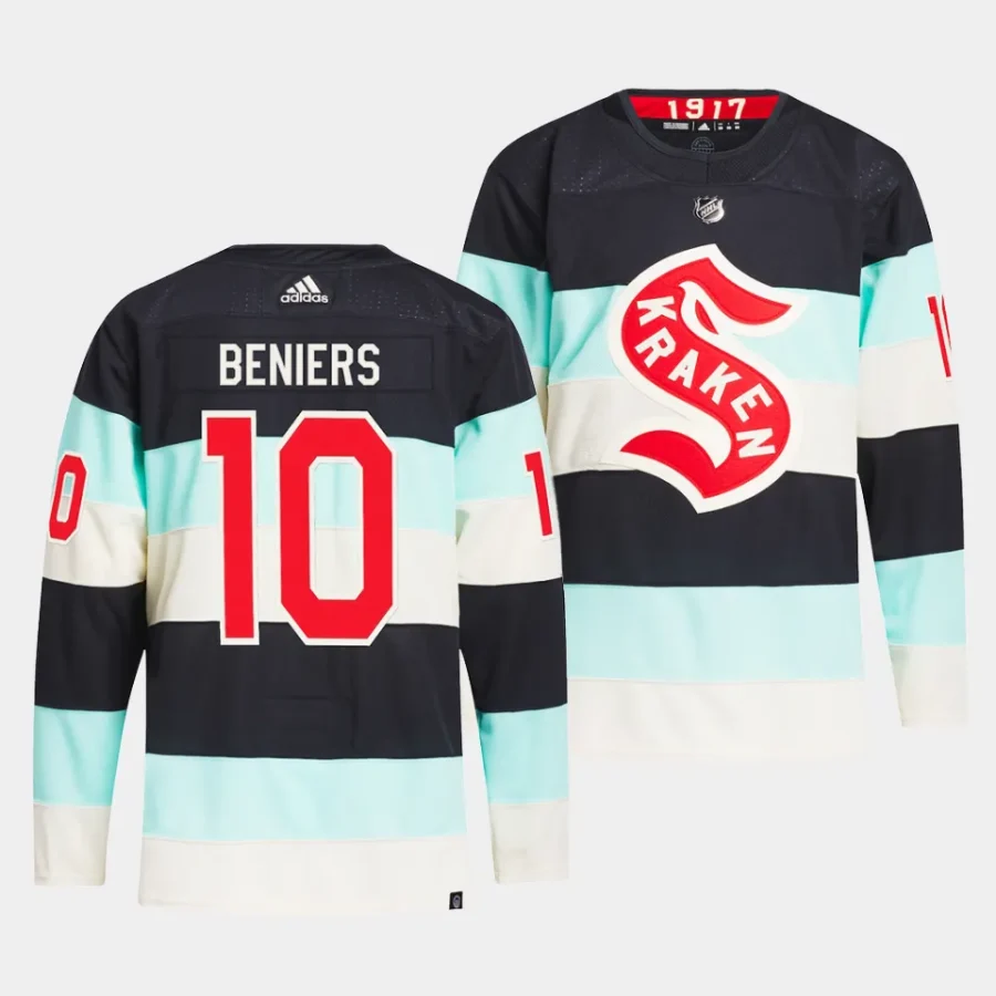 matty beniers kraken blue 2024 nhl winter classic primegreen authentic playerjersey