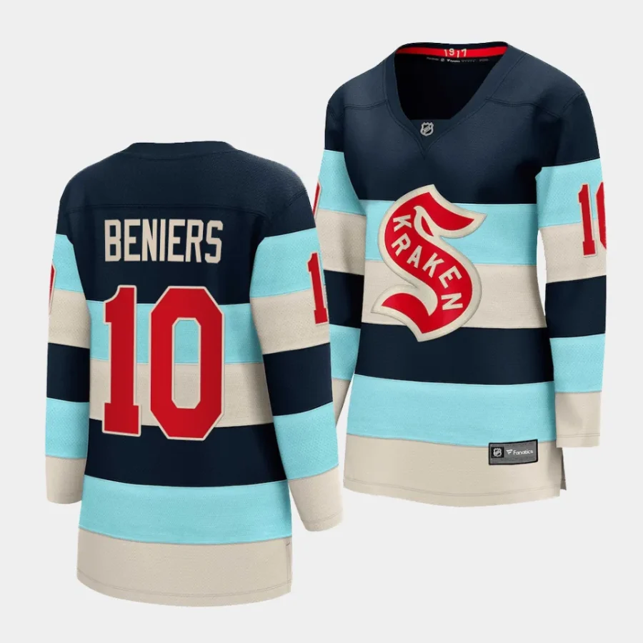 matty beniers kraken blue 2024 nhl winter classic women jerseys