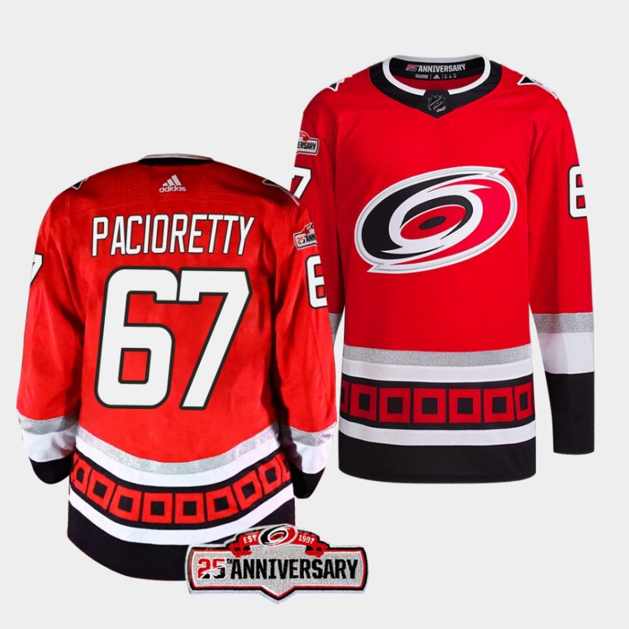 max pacioretty hurricanes red 2022 23alternate 25th anniversary jersey