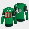 men blackhawks custom green st. patricks day jersey