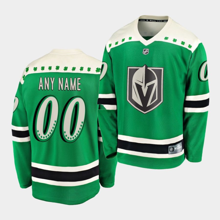 men golden knights custom green 2021 st patricks day jersey