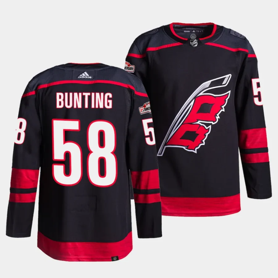 michael bunting hurricanes black alternate authentic pro jersey