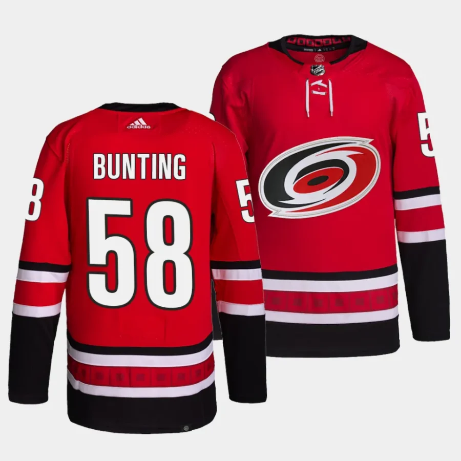 michael bunting hurricanes red home authentic pro jersey