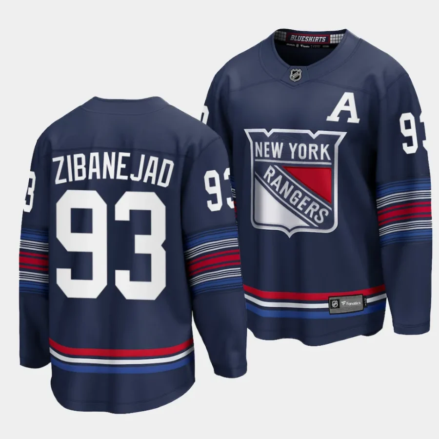 mika zibanejad rangers navy 2023 24alternate premier jersey