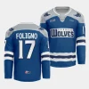 mike foligno sudbury wolves blue 2023 24futuristic alternate ohl replica jersey