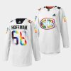 mike hoffman canadiens white 2023pride night de la fierte jersey