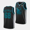 mike hoffman sharks black warriors mashup basketball jersey