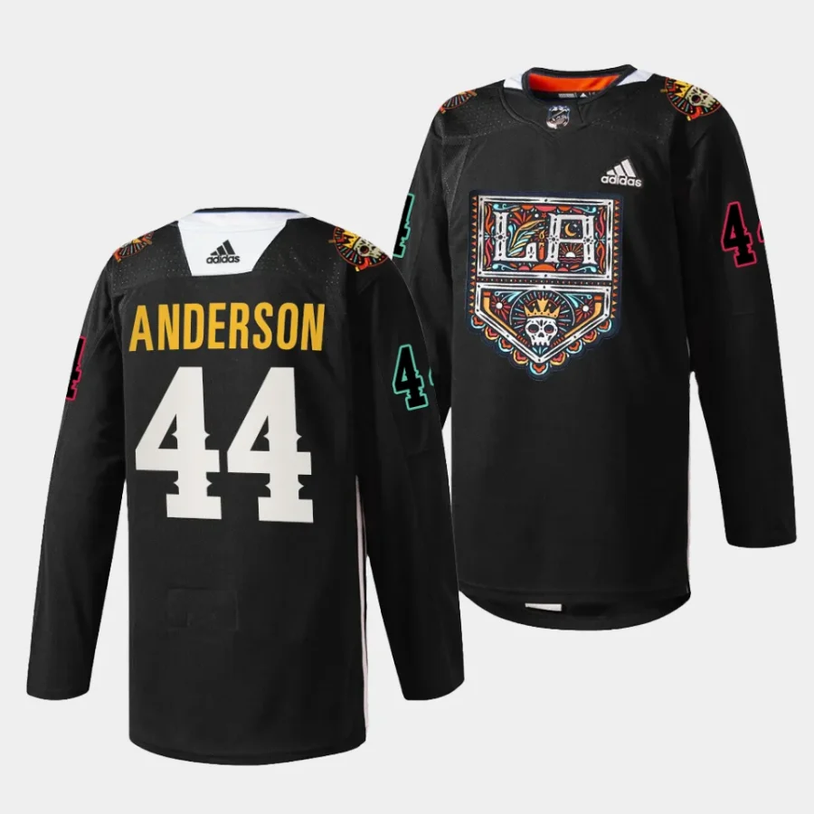 mikey anderson kings black 2023 dia de muertos specialty jersey