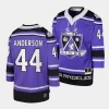 mikey anderson kings purple 2002 blue line player jersey