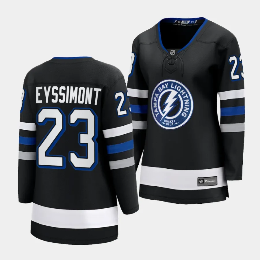 mikey eyssimont lightning black alternate women jerseys