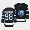 mikhail sergachev lightning 2023 24alternate youth blackpremier player jersey