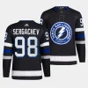 mikhail sergachev lightning black 2023 24alternate primegreen authentic jersey