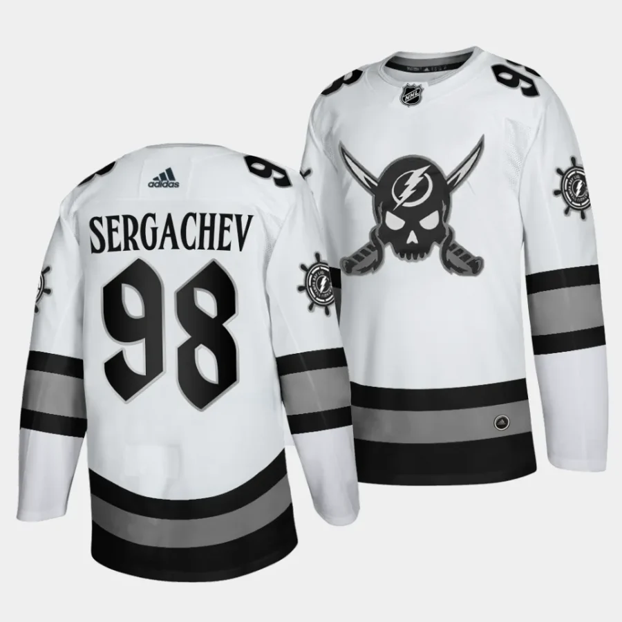 mikhail sergachev lightning white 2024gasparilla inspired limited edition jersey