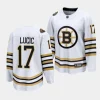 milan lucic bruins white 2023 24100th anniversary premier jersey