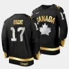 milan lucic canada 2023 champions du monde gold trophy black jersey