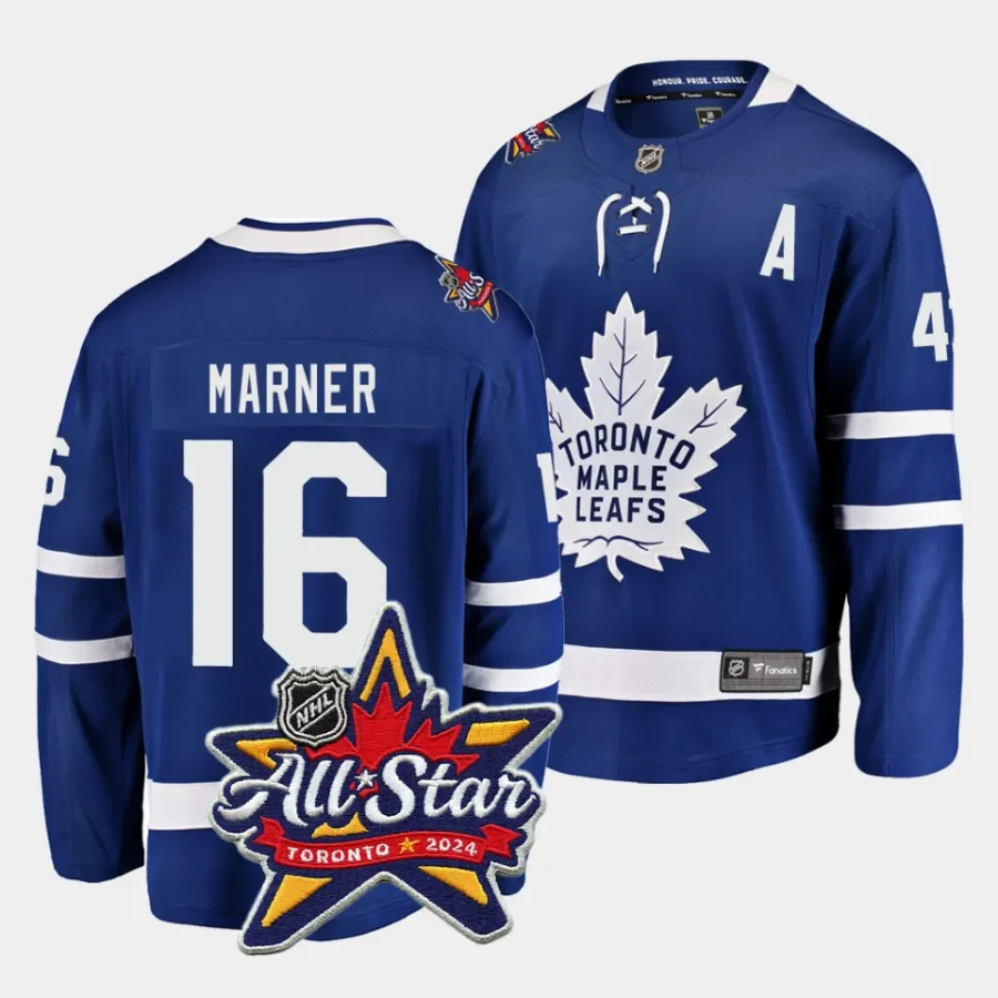 mitch marner maple leafs royal 2024 nhl all star patch home jersey