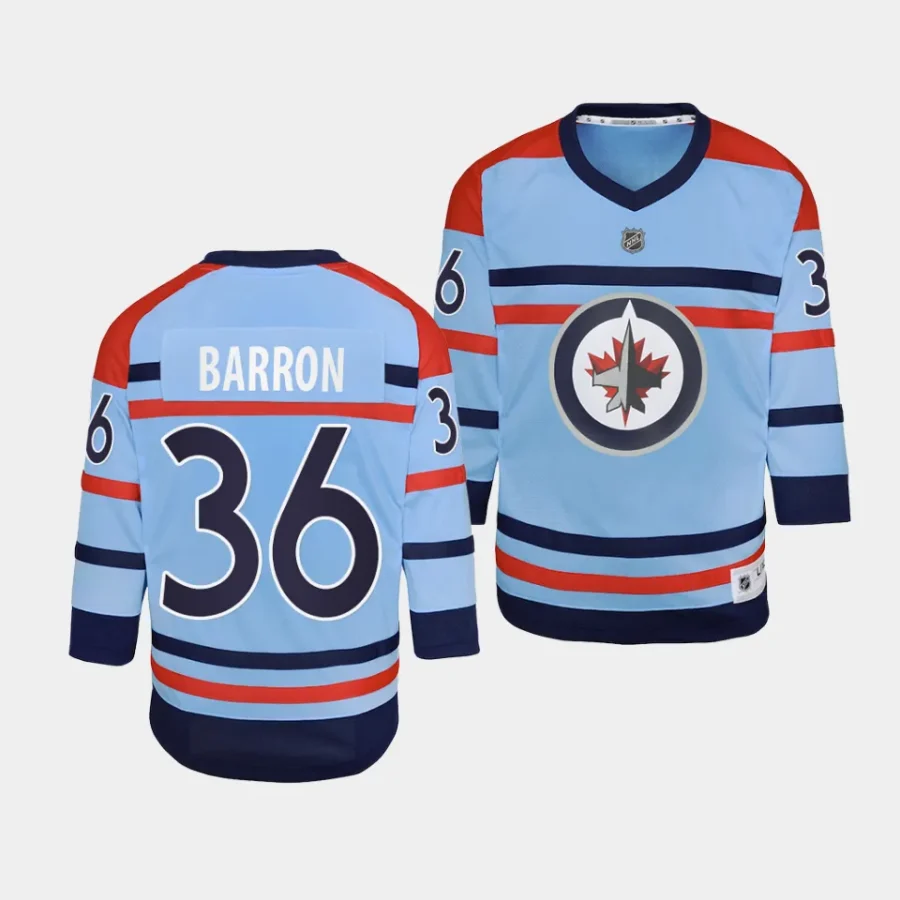 morgan barron jets 2023 24rcaf centennial youth light blue jersey