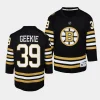 morgan geekie bruins 2023 24100th anniversary youth blackpremier jersey