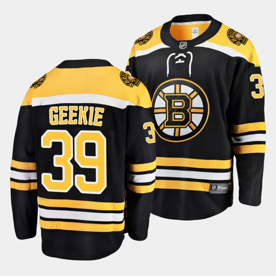 morgan geekie bruins black home breakaway player jersey