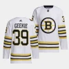 morgan geekie bruins white 2023 24100th anniversary primegreen authentic playerjersey