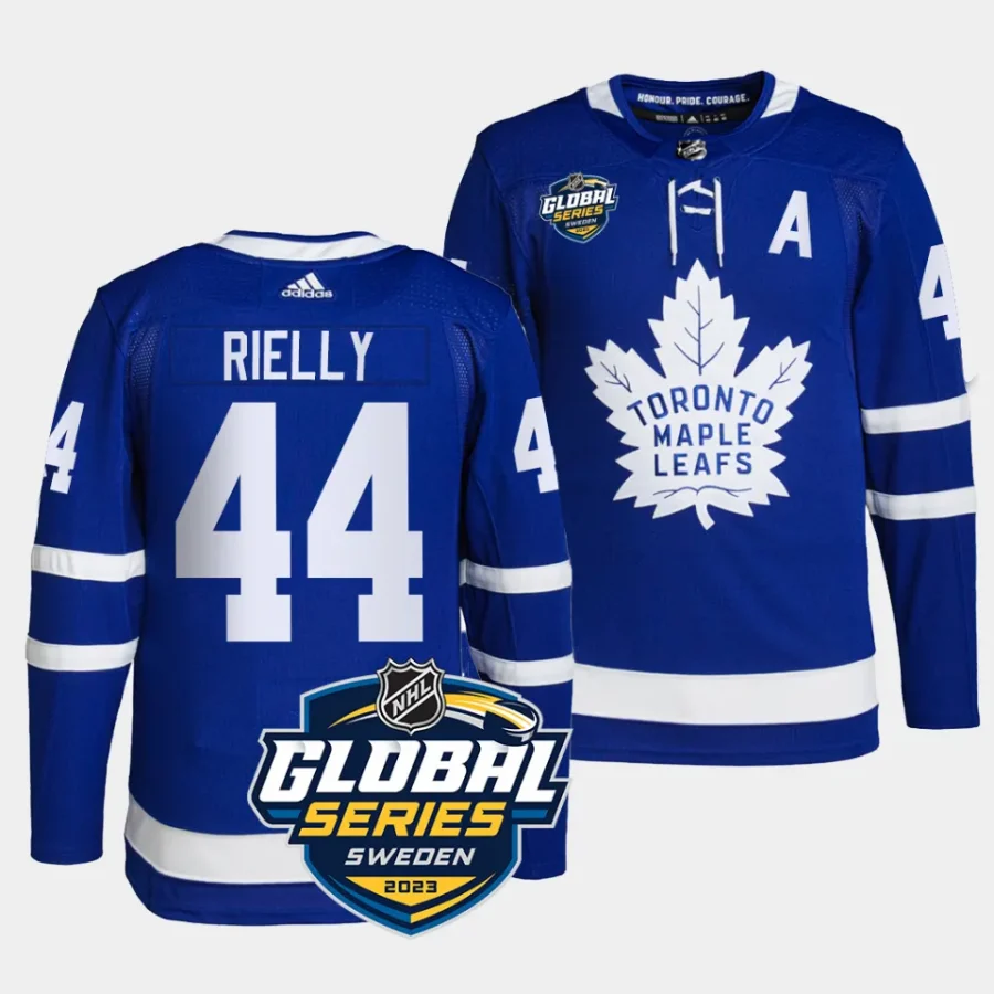 morgan rielly maple leafs royal 2023 nhl global series sweden authentic jersey