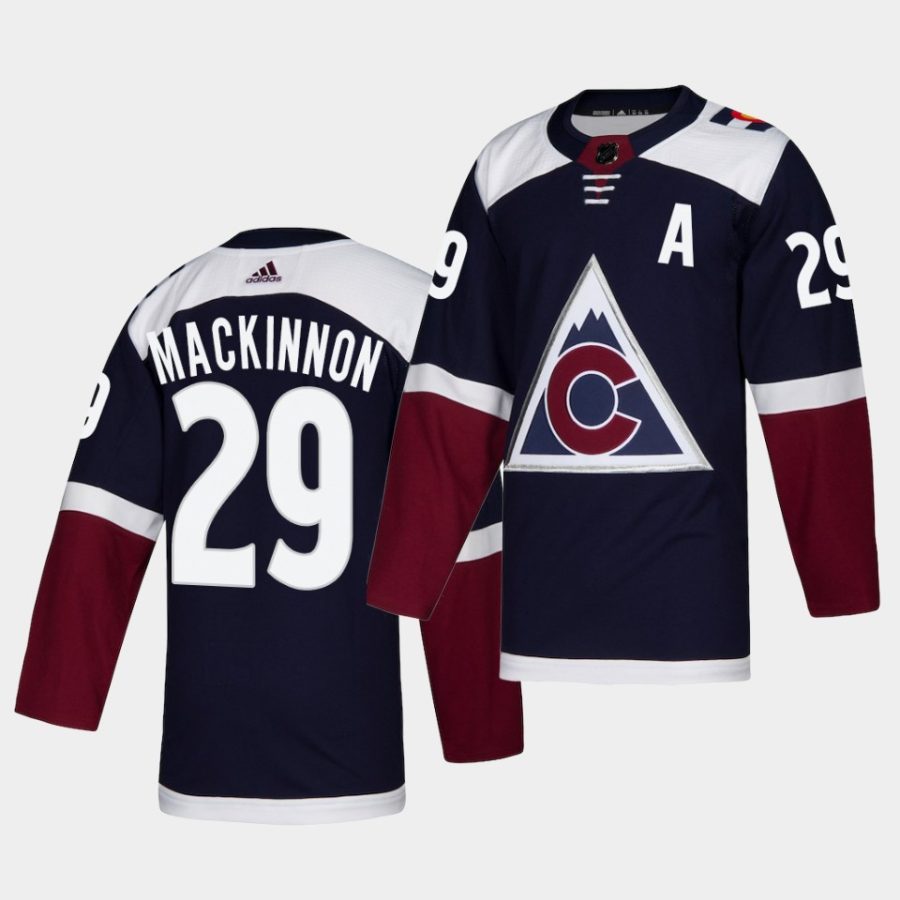 nathan mackinnon avalanche navy alternate authentic jersey