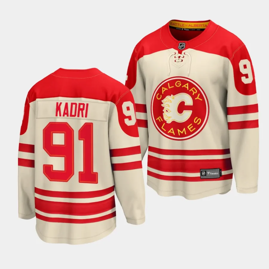 nazem kadri flames cream 2023 nhl heritage classic premier jersey