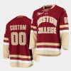 ncaa custom college hockey maroon jersey