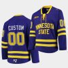 ncaa custom college hockey purple replica jersey