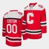 ncaa custom college hockey red jersey