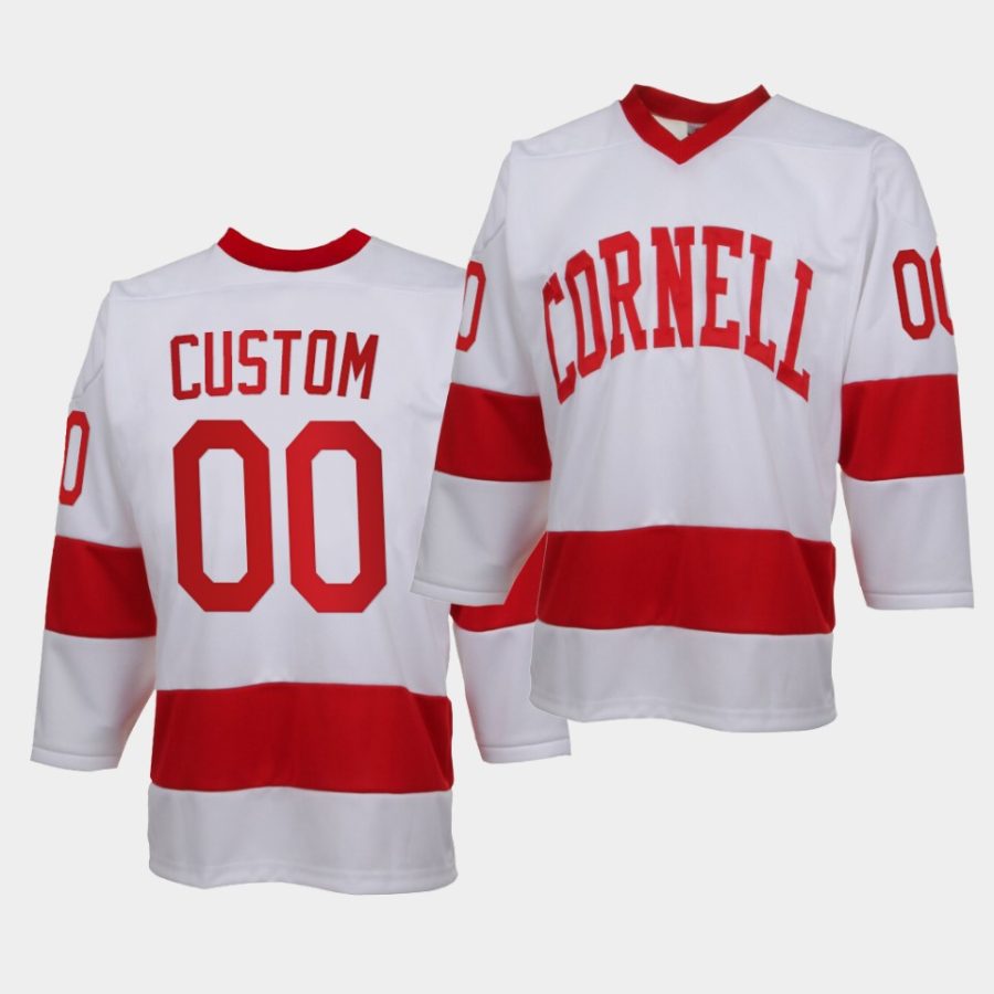 ncaa custom college hockey white replica jersey